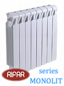 Радиатор биметаллический RIFAR МONOLIT (боковое подключение) 500/14 секций с доставкой в Орск